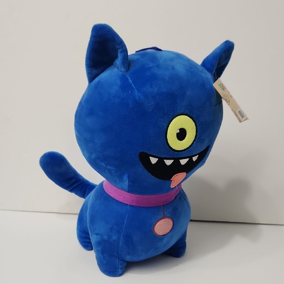 Blue and Purple Stuffed Animal with Playful Monster Design - Picture 7 of 8